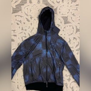 Louis Vuitton Men's Windbreaker Limited Edition Damier Graphite Giant Blue